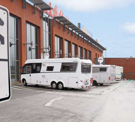 Caravan parking spaces